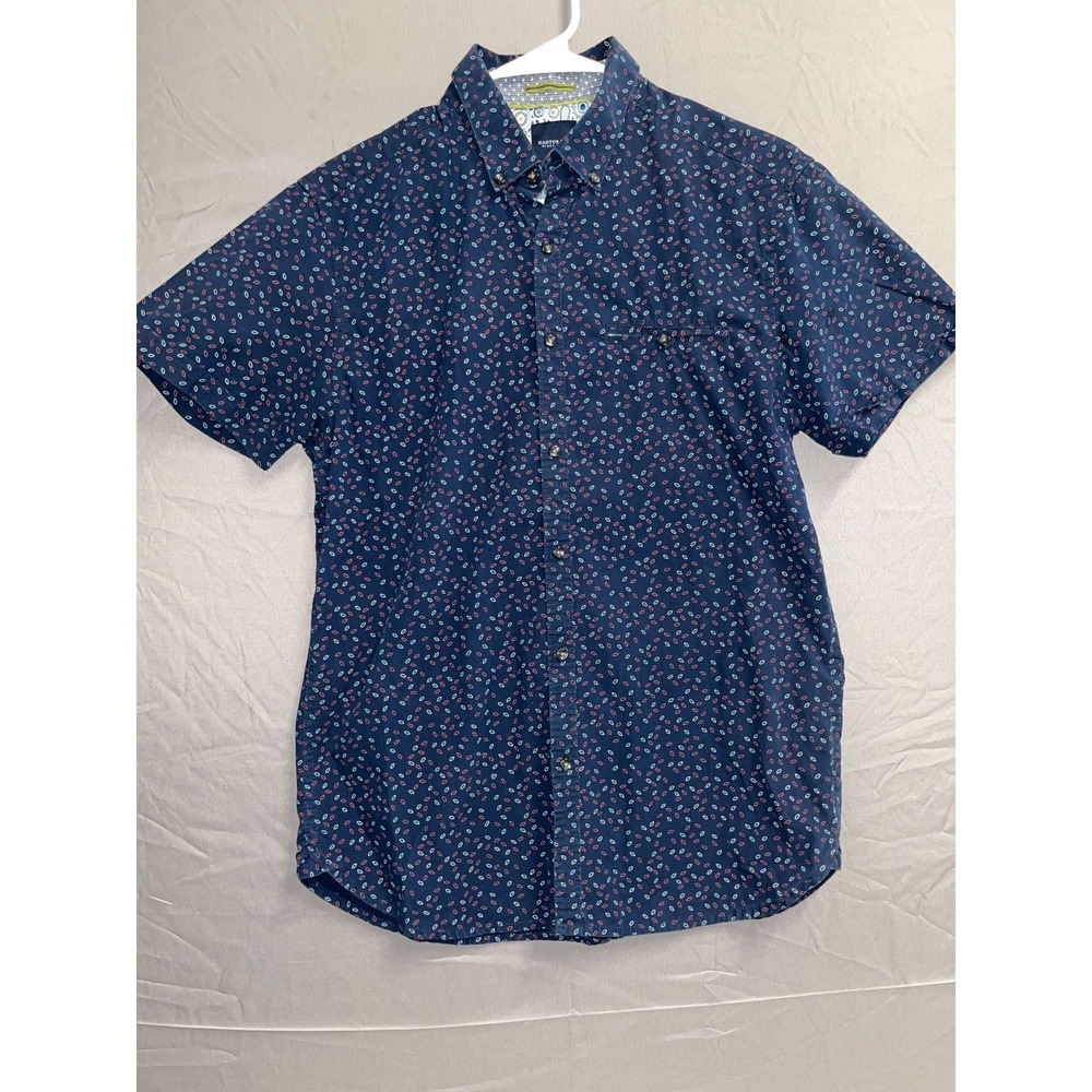 Ricky Singh Cactus Shirt Mens Small Multicolor Printed Slim Fit Button Down